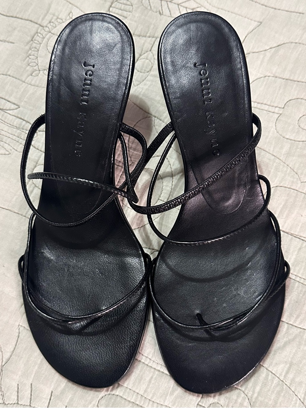 NWOB Jenni Kayne Eve Heeled Sandals Black Leather EU 39 $425 - Picture 3 of 8